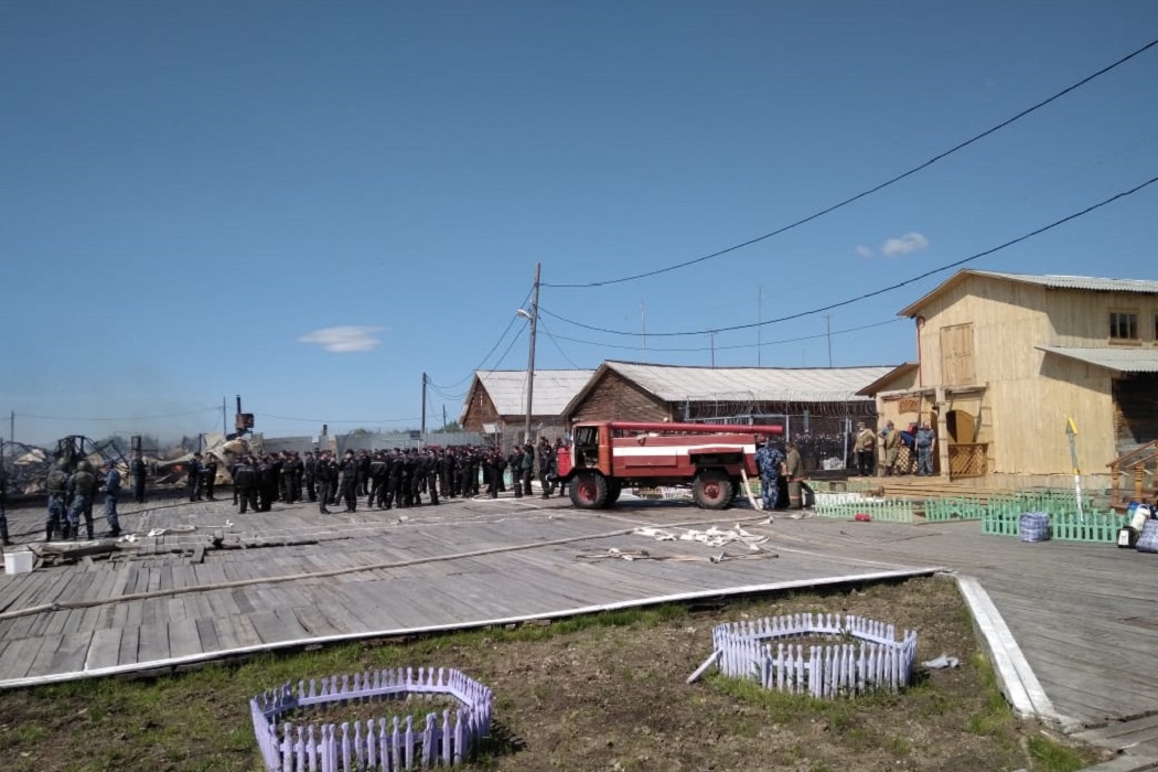 Ликвидация пожара в ИК-8 п.Гари