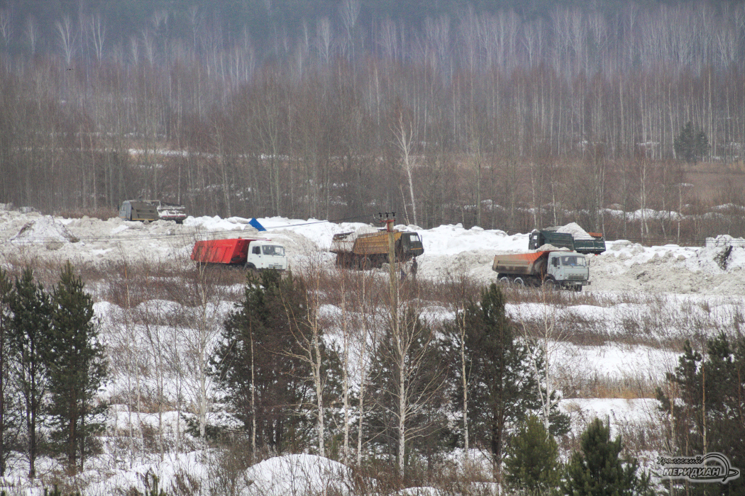 В Екатеринбурге обнаружен нелегальный снежный полигон