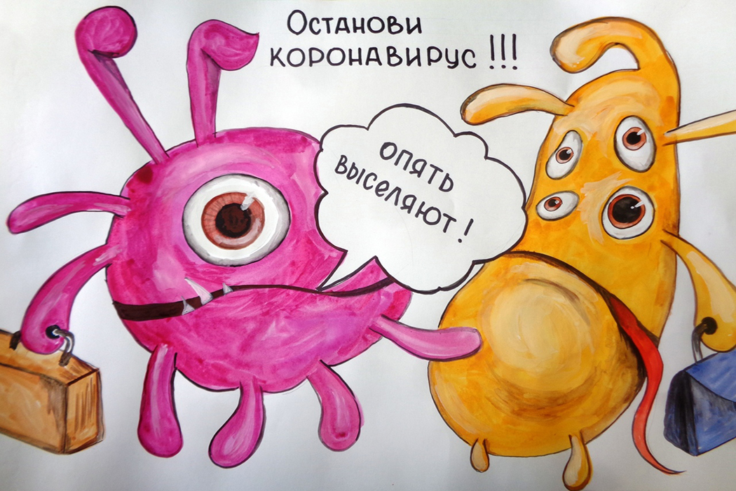 В Краснотурьинске осуждённые нарисовали антикоронавирусные плакаты