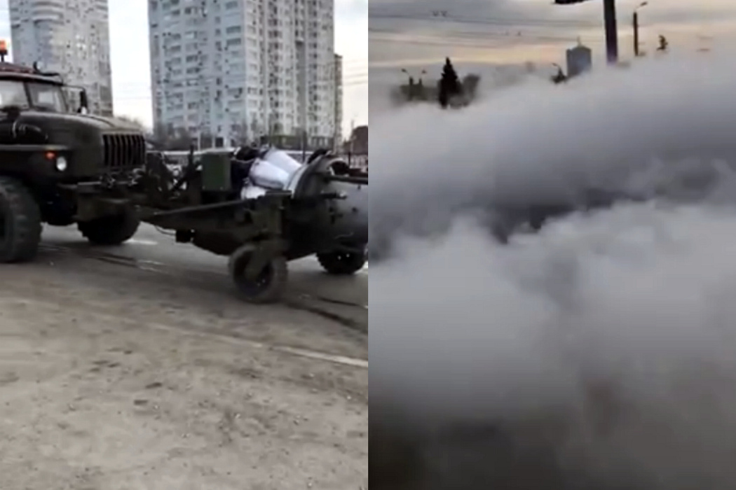 В Челябинске дезинфицируют улицы машинами с реактивным двигателем