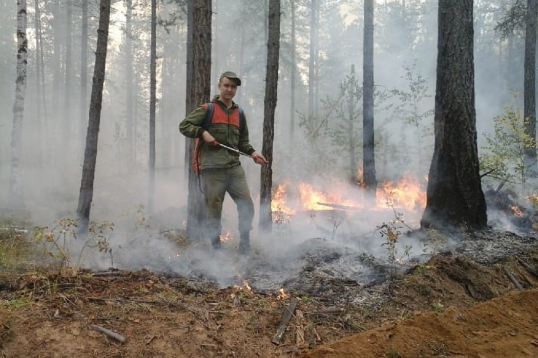 В Свердловской области локализовали лесной пожар в километре от деревни