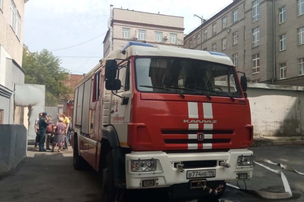 В Екатеринбурге горело здание УрО РАН