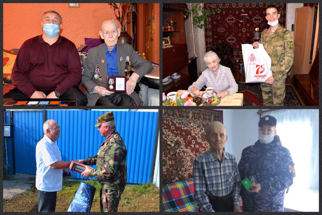 В Зауралье росгвардейцы поздравили ветеранов с Днем пожилых людей