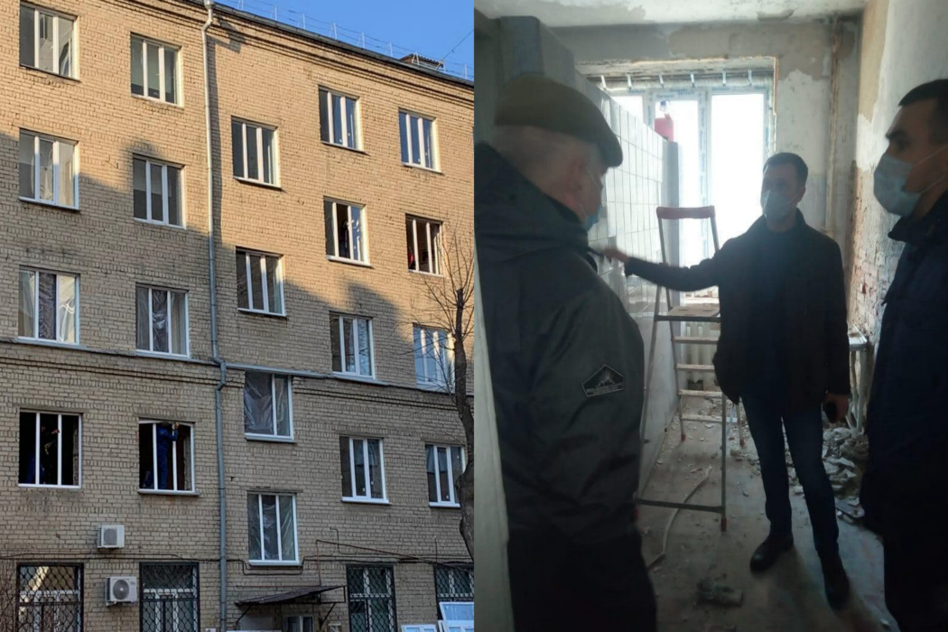 В Челябинске в повреждённом от взрыва доме сменили 55 оконных блоков