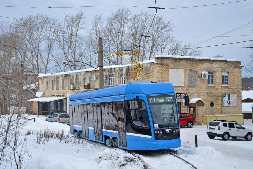 Новую модель трамвая доставили на испытания в Челябинск