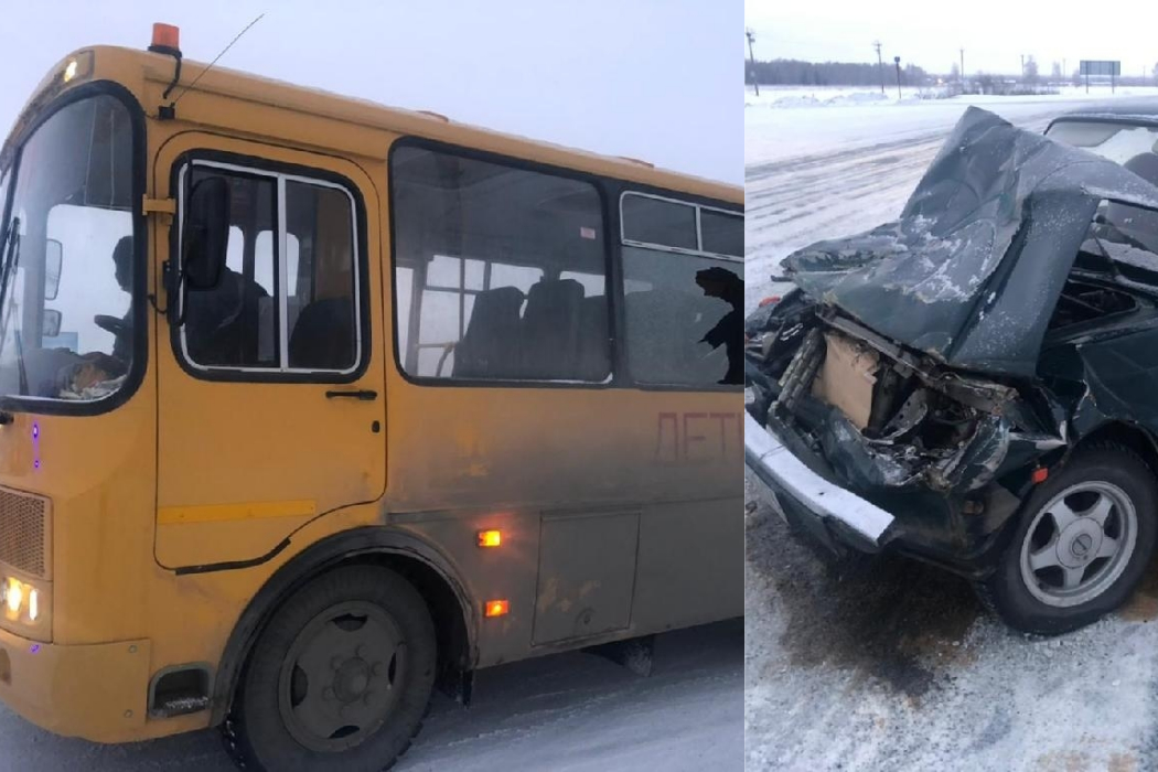 13 детей попали в ДТП с автобусом и компакт-каром под Челябинском