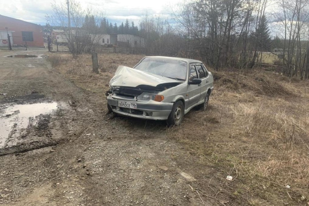 На Урале 65-летний водитель вёз двух детей в кружок и врезался в столб