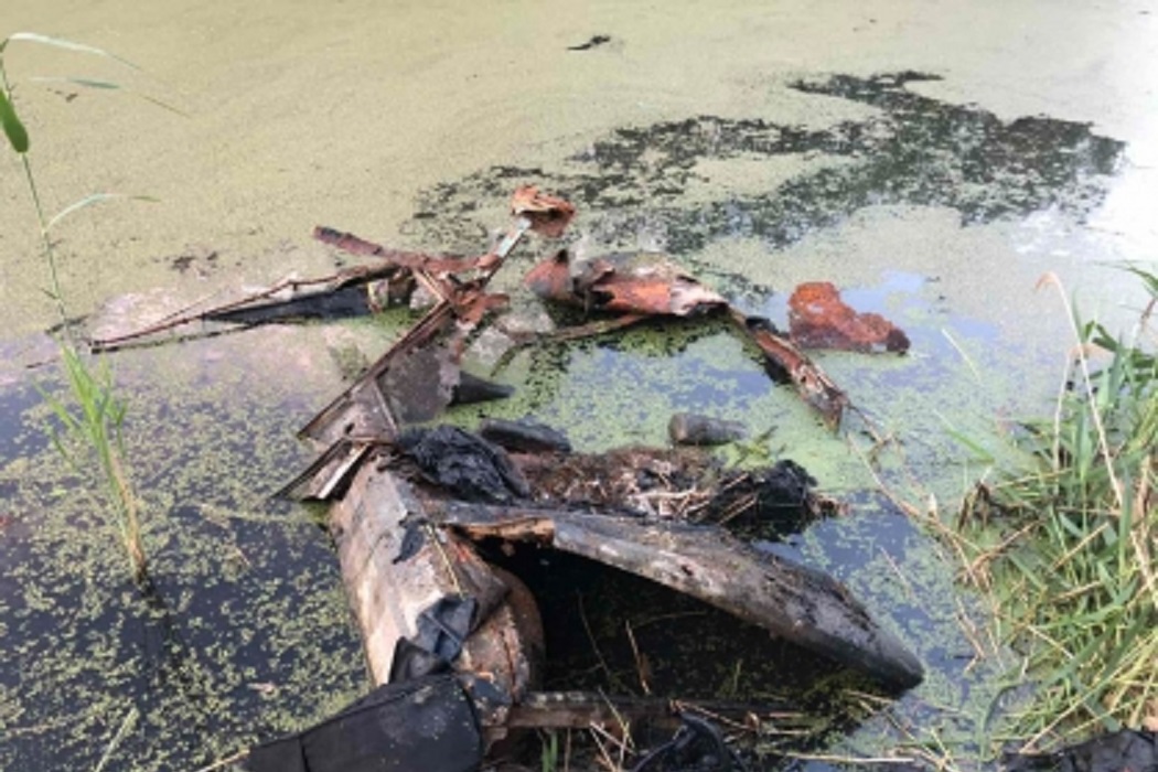 В Тюмени в пруду нашли автомобиль с человеческими останками