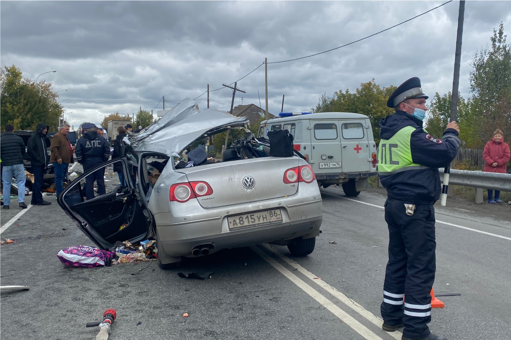На трассе «Екатеринбург-Тюмень» погиб 70-летний водитель Volkswagen, устроивший ДТП