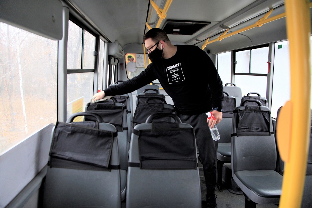 В автобусах Тюмени проводят дезинфекцию несколько раз в день 1