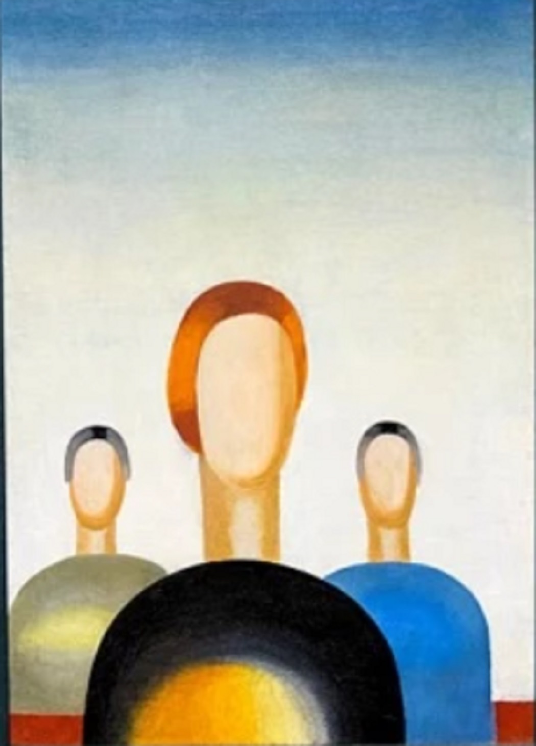 На картине ученицы Малевича в Ельцин Центре вандал пририсовал глазки фигурам