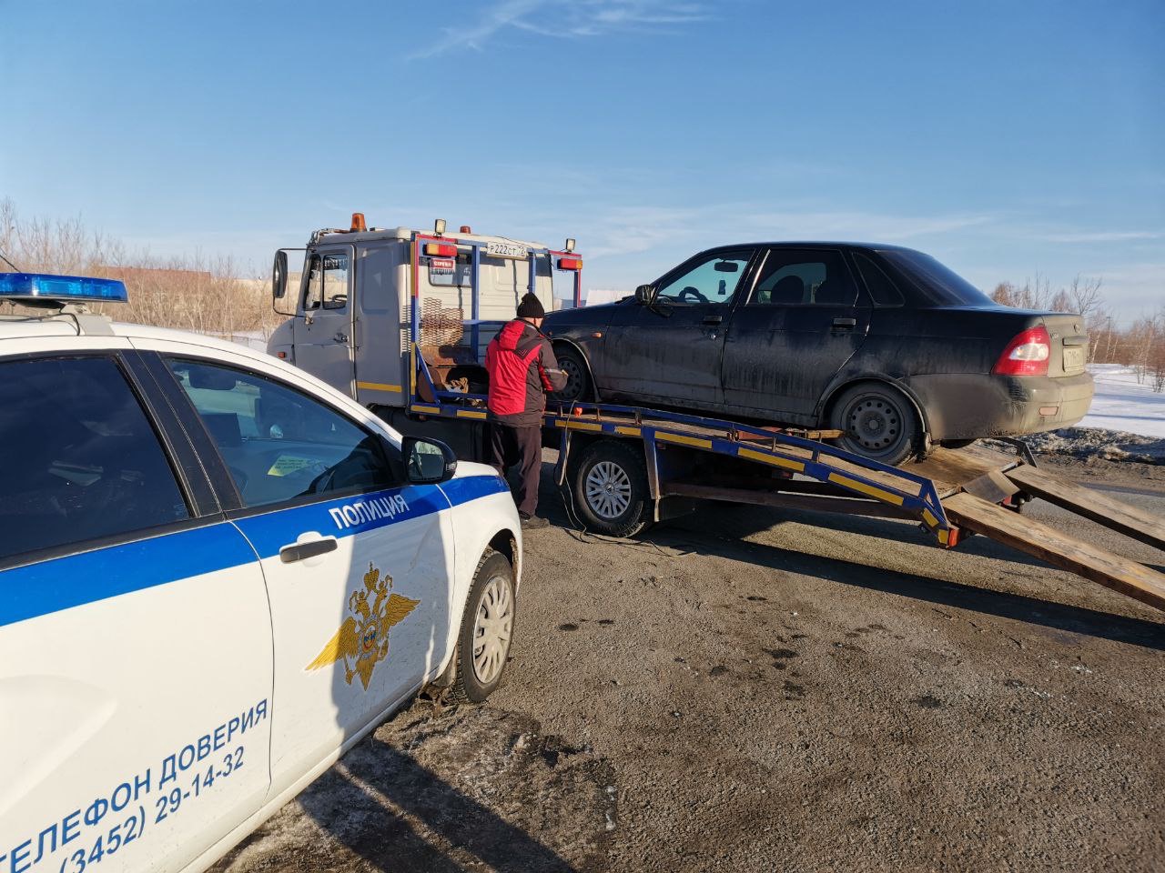 Пьяного водителя «Приоры» задержали автоинспекторы в Ялуторовске