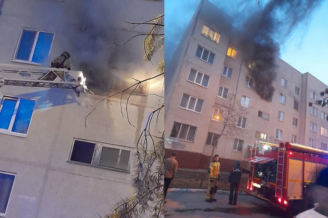 Шесть человек спасли при пожаре в пятиэтажке в Тюмени