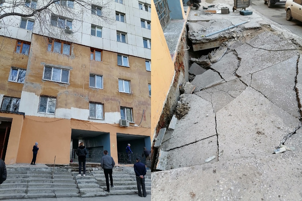 Жильцы многоквартирника в Тюмени пожаловались на разваливающийся дом