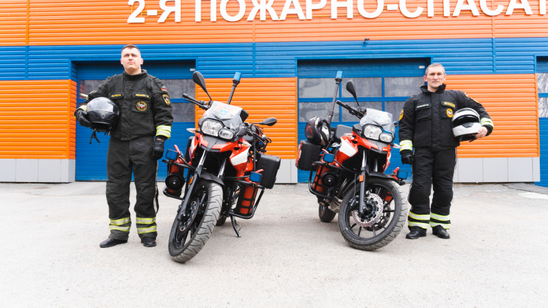 Мотоциклисты-спасатели заступили на дежурство в Екатеринбурге