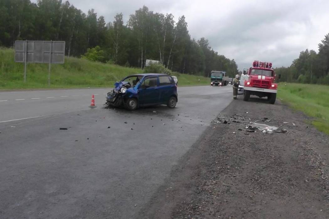 На трассе Екатеринбург – Курган пассажир «Дэу Матиз» скончался при столкновении с Ладой «Гранта»