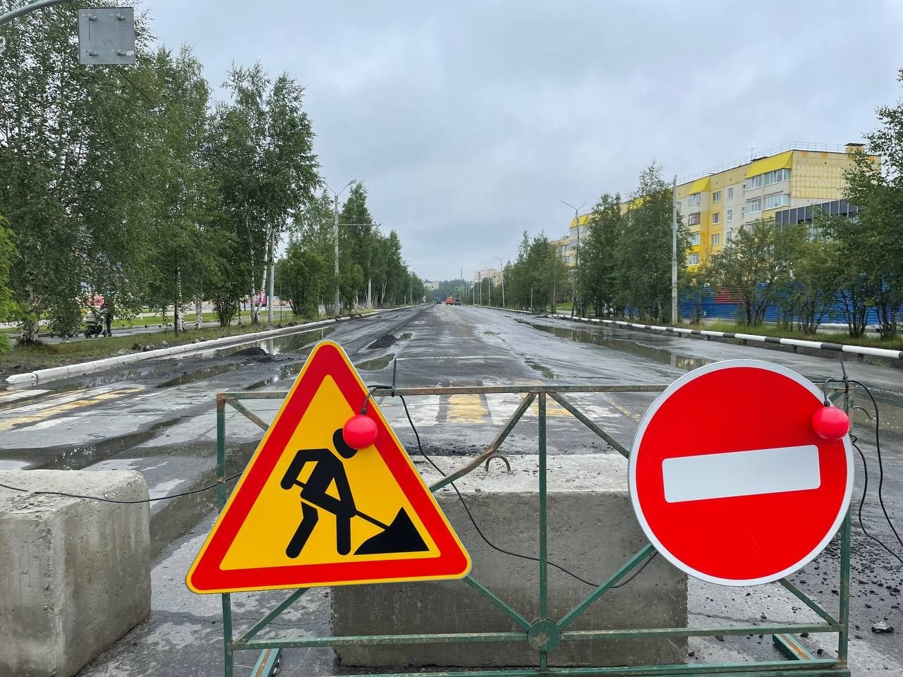 реконструкция улицы в Ноябрьске