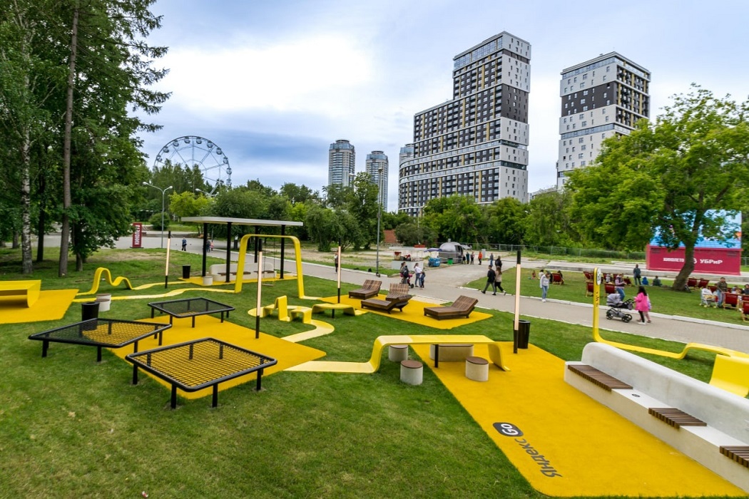 В парке Маяковского Екатеринбурга откроют зону отдыха от Яндекс Gо