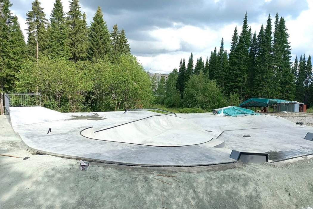 Скейт-парк на Пихтовых горах в Нижнем Тагиле готов на 80%