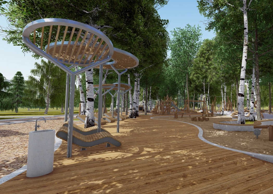 В парке Маяковского Екатеринбурга закрыли детскую площадку на реконструкцию