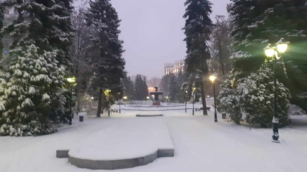 Екатеринбург засыпало снегом в ночь на 14 ноября 