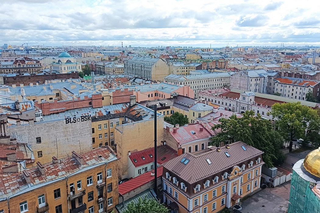 Туристы из Екатеринбурга запечатлели Петербург с высоты птичьего полёта