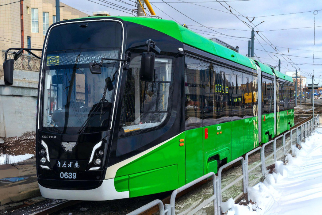 В Екатеринбурге после майских праздников на маршрут выйдет трёхсекционный трамвай «Кастор»